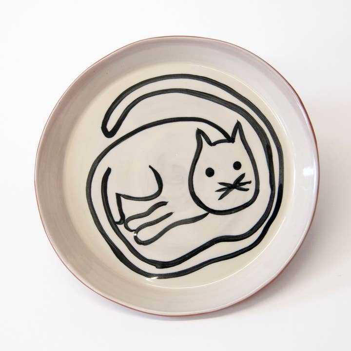 Cat Dessert Plate for wholesale by Co.House Designs