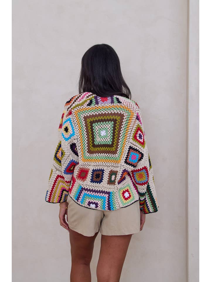 SAACHI - Wholesale Jacket - Women's - Granny Crochet Jacket Short 2