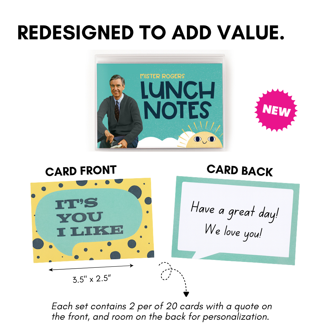 Papersalt - Wholesale Stationery/Notecard Set - Mr. Rogers Inspirational Notecards / Lunch Notes (Boxed Set)2
