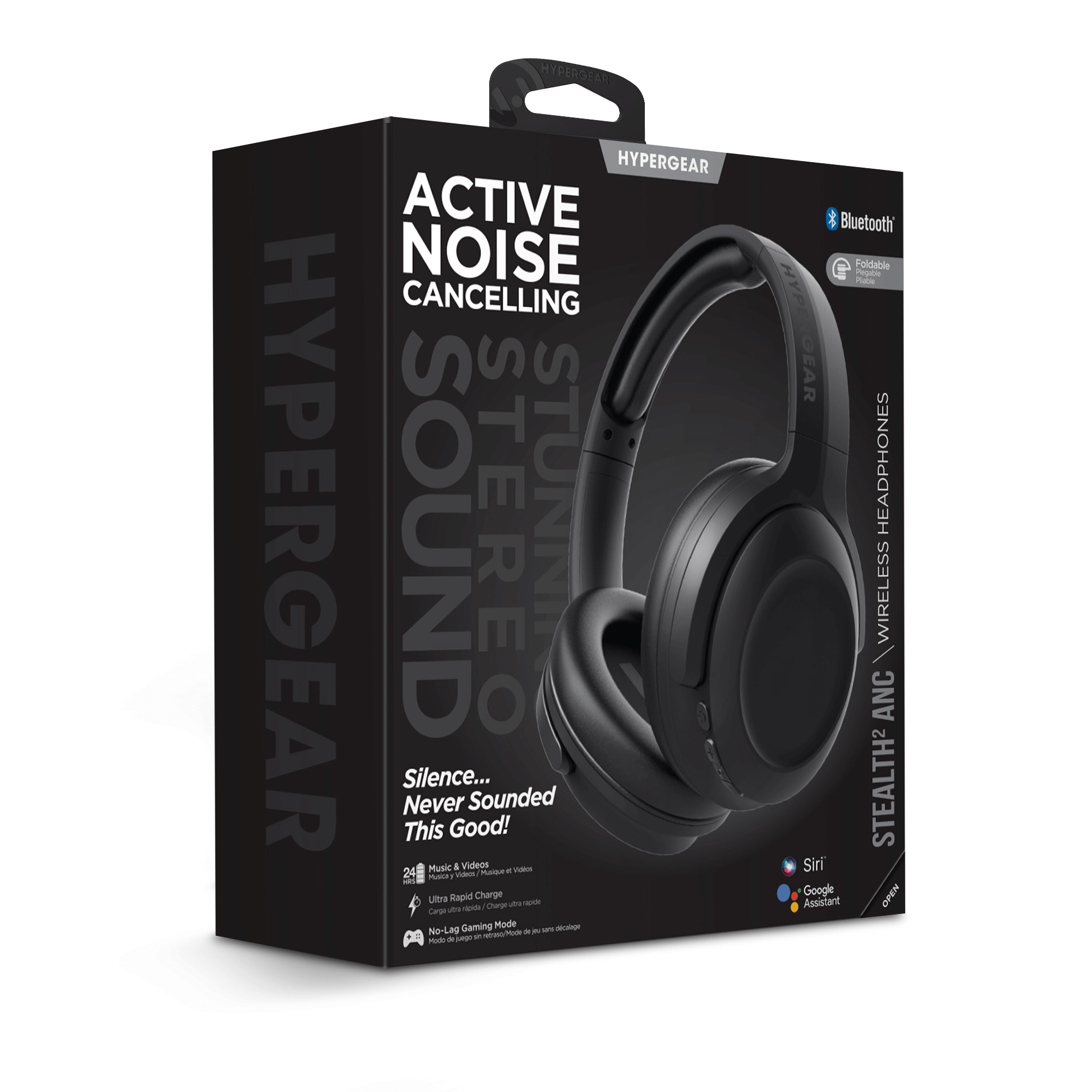 JupiterGear Home - Wholesale Headphones - HyperGear Stealth2 ANC Wireless Headphones2