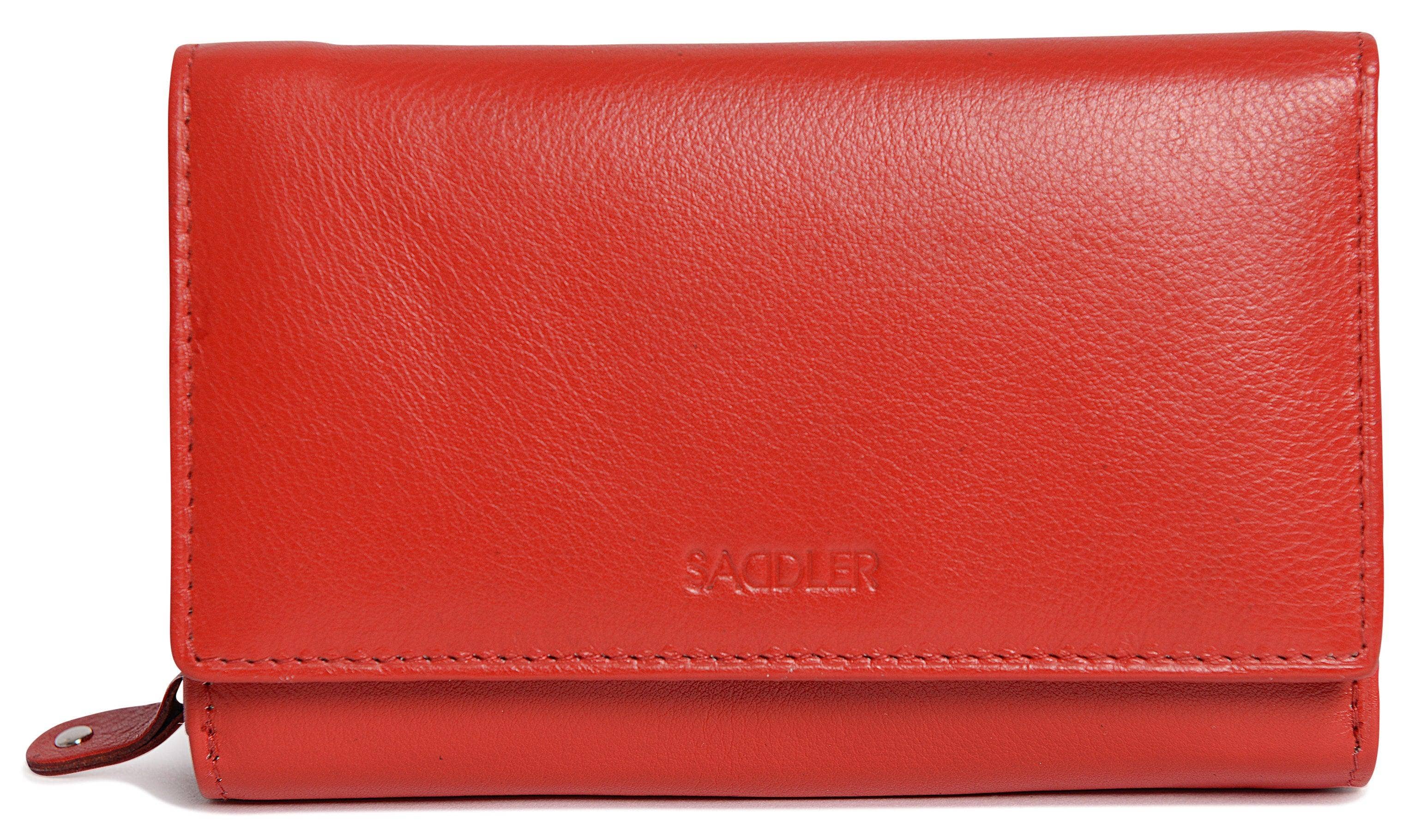 SADDLER - Wholesale Wallet - Women's - Compact Trifold Leather Purse "Eleanor" – Handmade by Saddler | RFID Protected & Gift Boxed | 10 Card Slots & Rear Zip Coin Pocket38