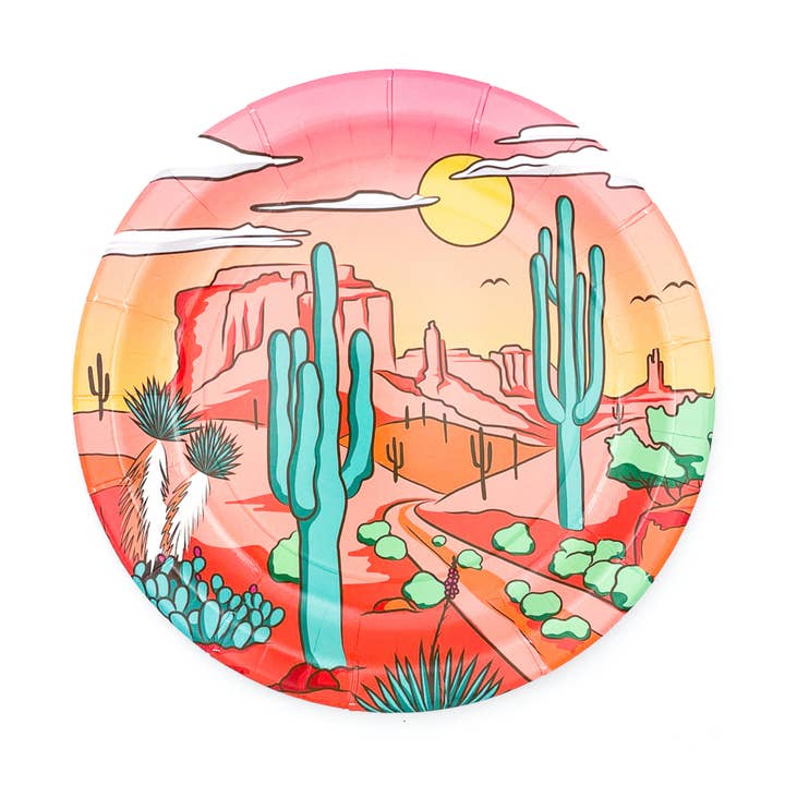 Desert Scene Dinner Plates (Set of 8) for wholesale by Party West