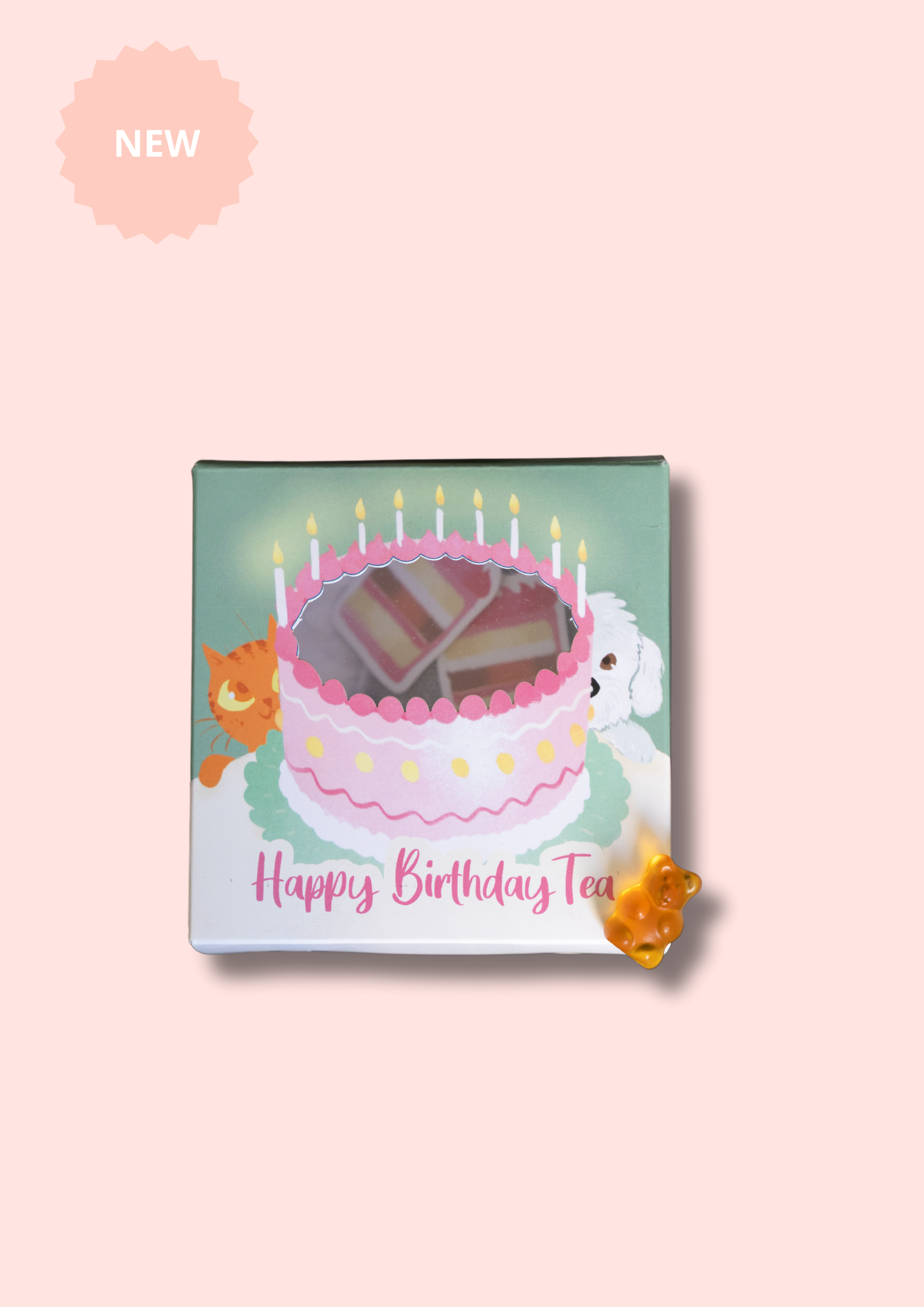 Tea Heritage - Wholesale Tea Bags - Birthday Tea Gift Box – 10 Cake-Shaped Sachets2