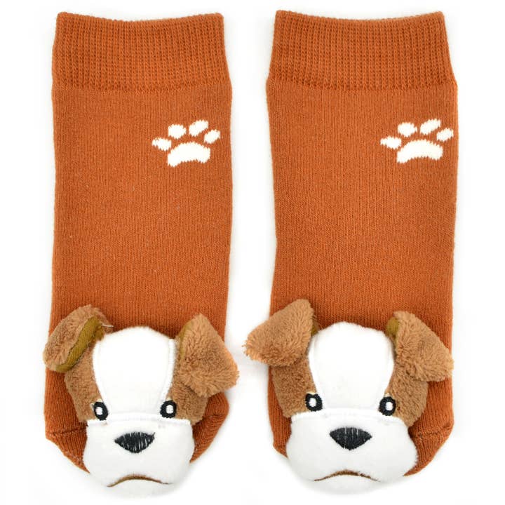 Boogie Toes - Wholesale Socks – Child & baby - Bulldog Boogie Toes Rattle Socks1