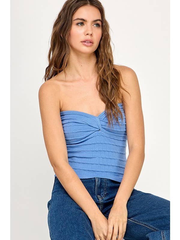 Miss Love - Wholesale Knit Top - Women's - Twist Front Sweater Tube Top48