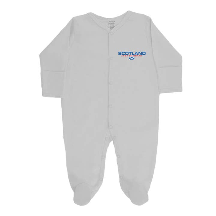 Alba Gu Brath Baby Sleepsuit for wholesale by Brave Scottish Gifts