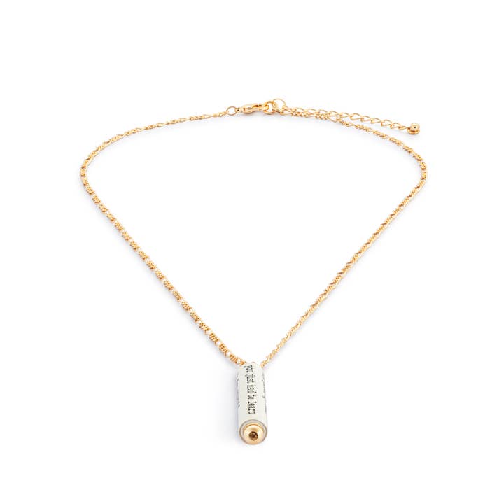 DEMDACO - Wholesale Link & Chain Necklace - Learn for Yourself Quote Necklace 16in
