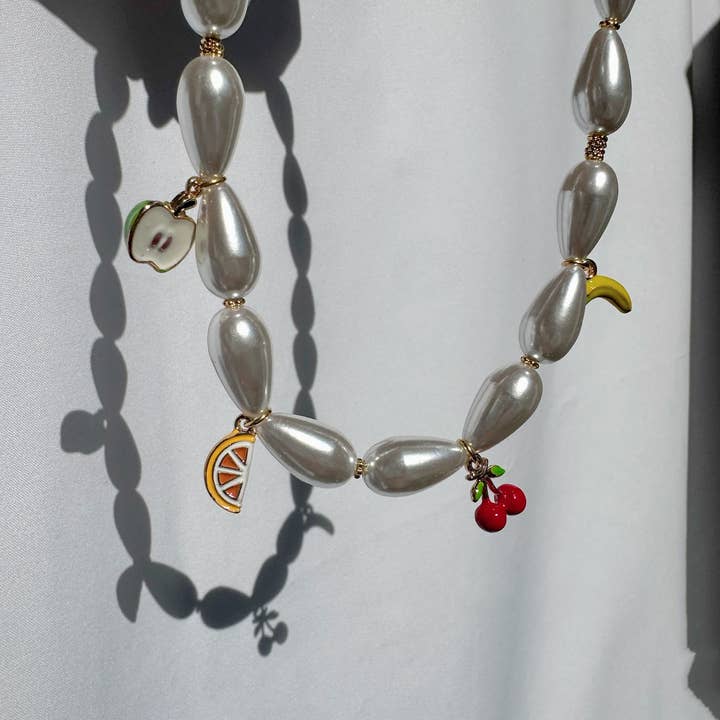 Christina Christi - Wholesale Beaded/Pearl Necklace - Handmade Beaded Necklace with Colorful Fruit Pendants3