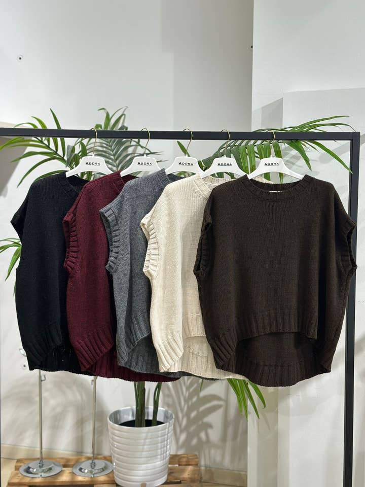 Knitted vest for wholesale by ADORA