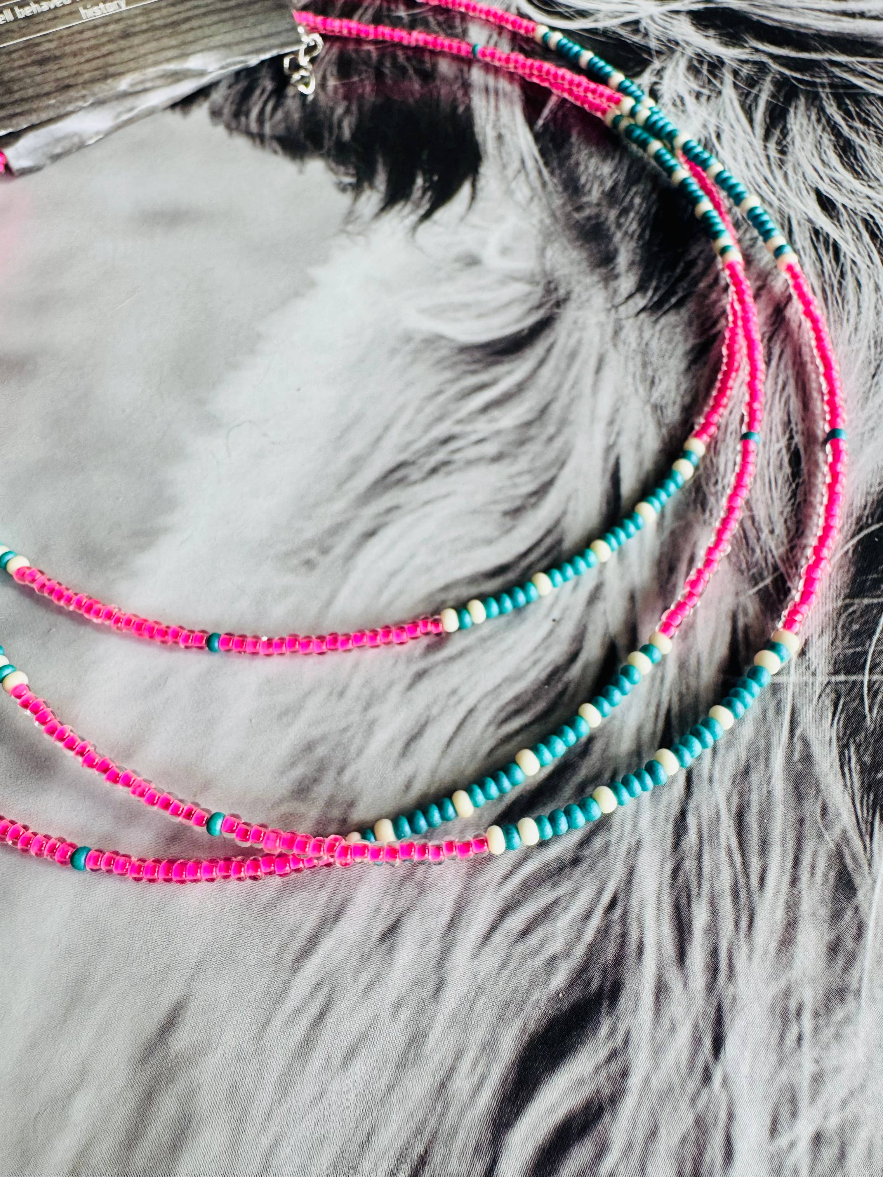 Wild Hancock Creations - Wholesale Choker/Collar - Seed Bead Choker/Neon Choker/Minimalism Choker/Layering 1