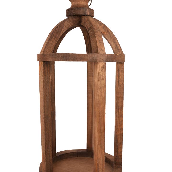 My Amigos Imports - Vente Lanternes - Lanterne en bois de ferme ronde Richmond - 12x28 pouces - 4 couleurs13