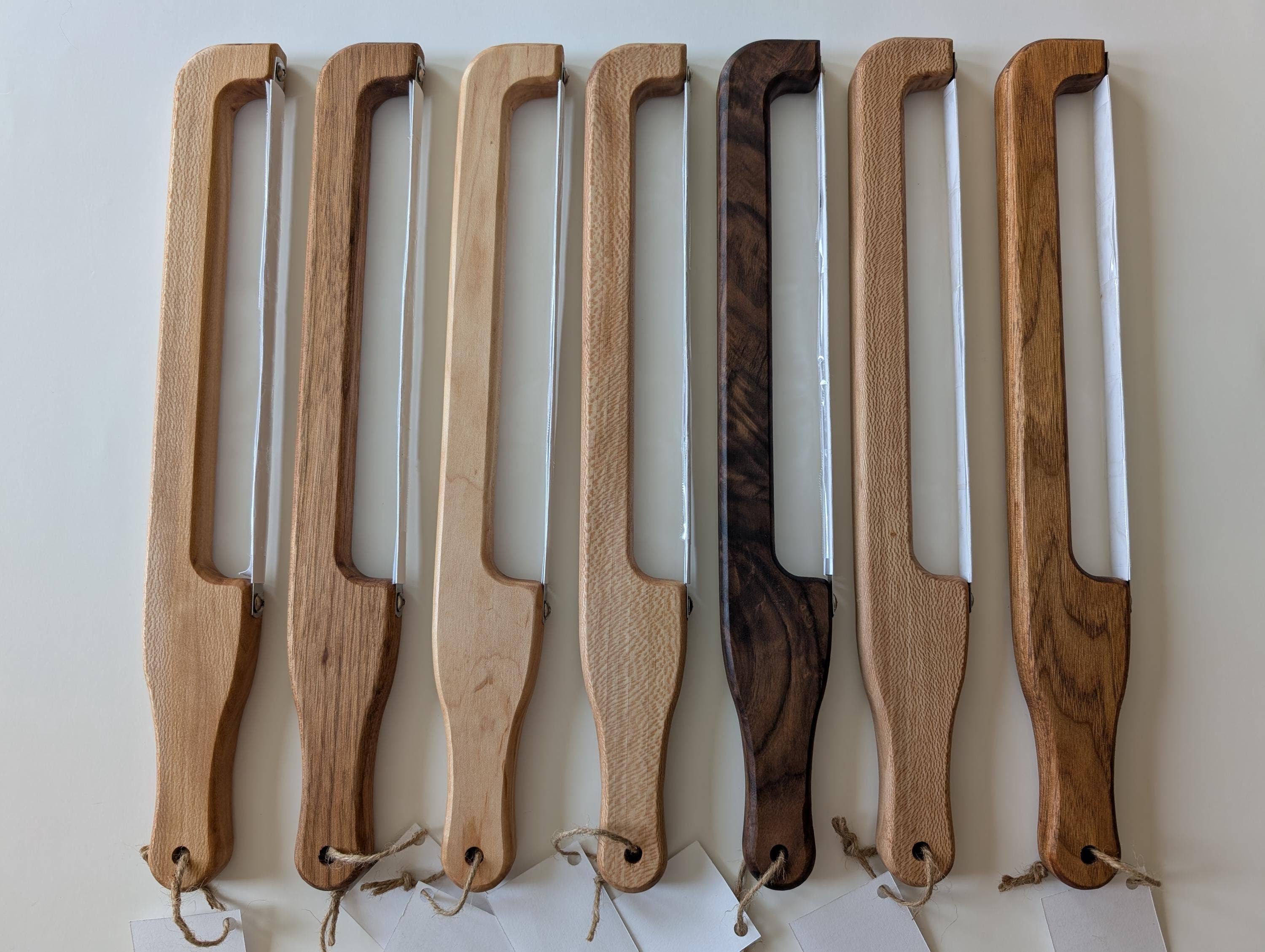 Sass & Izzy LLC - Wholesale Kitchen/Utility Knife - Handmade Walnut Wood Sourdough Bread Knives1