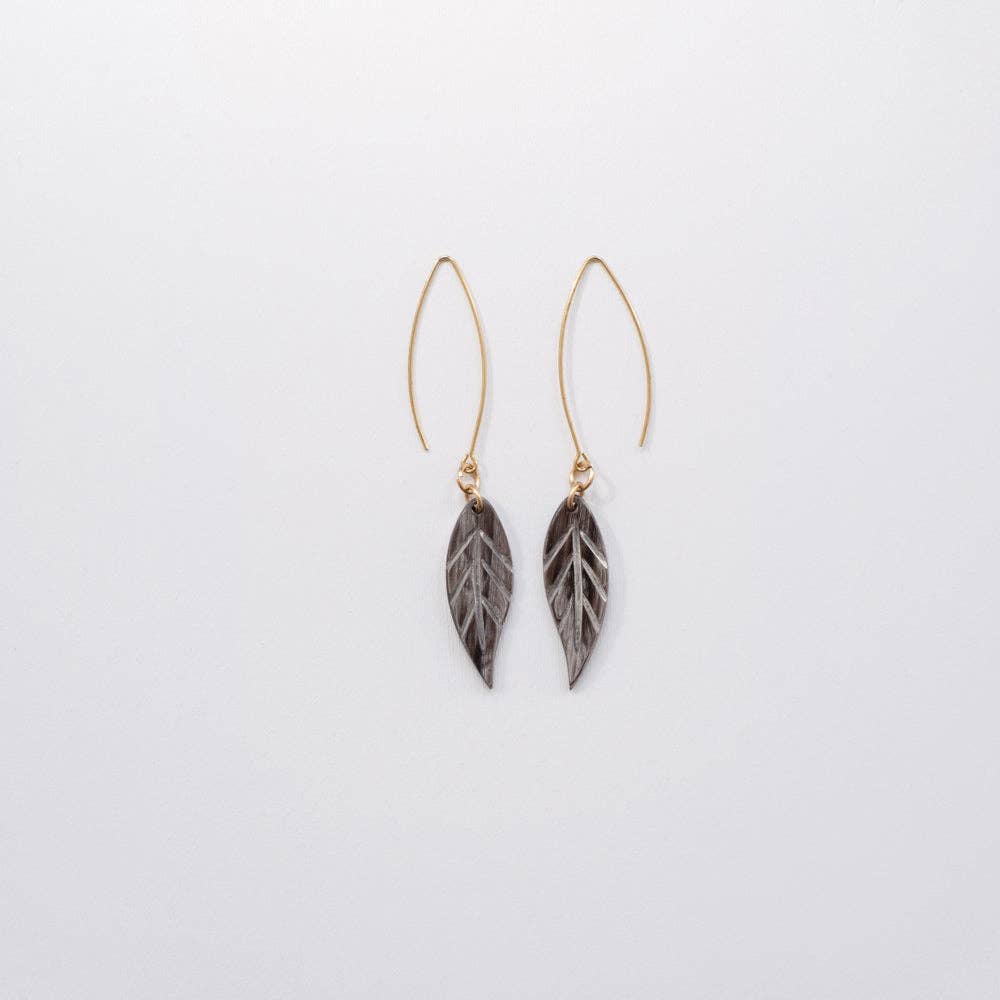 MAADILI COLLECTIVE - Wholesale Dangle Earrings - Small Dangling Leaf Earrings6