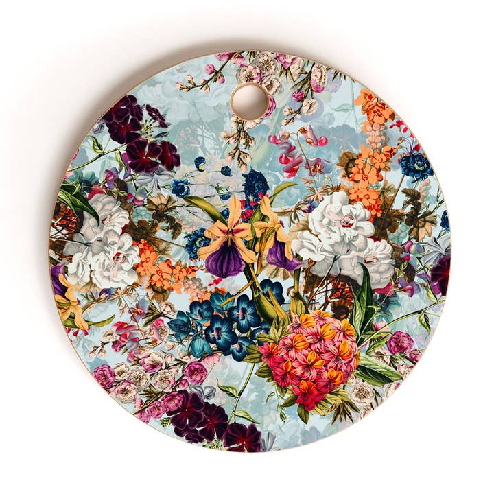 Burcu Korkmazyurek Botanical Garden Cutting Board Round for wholesale by Deny Designs