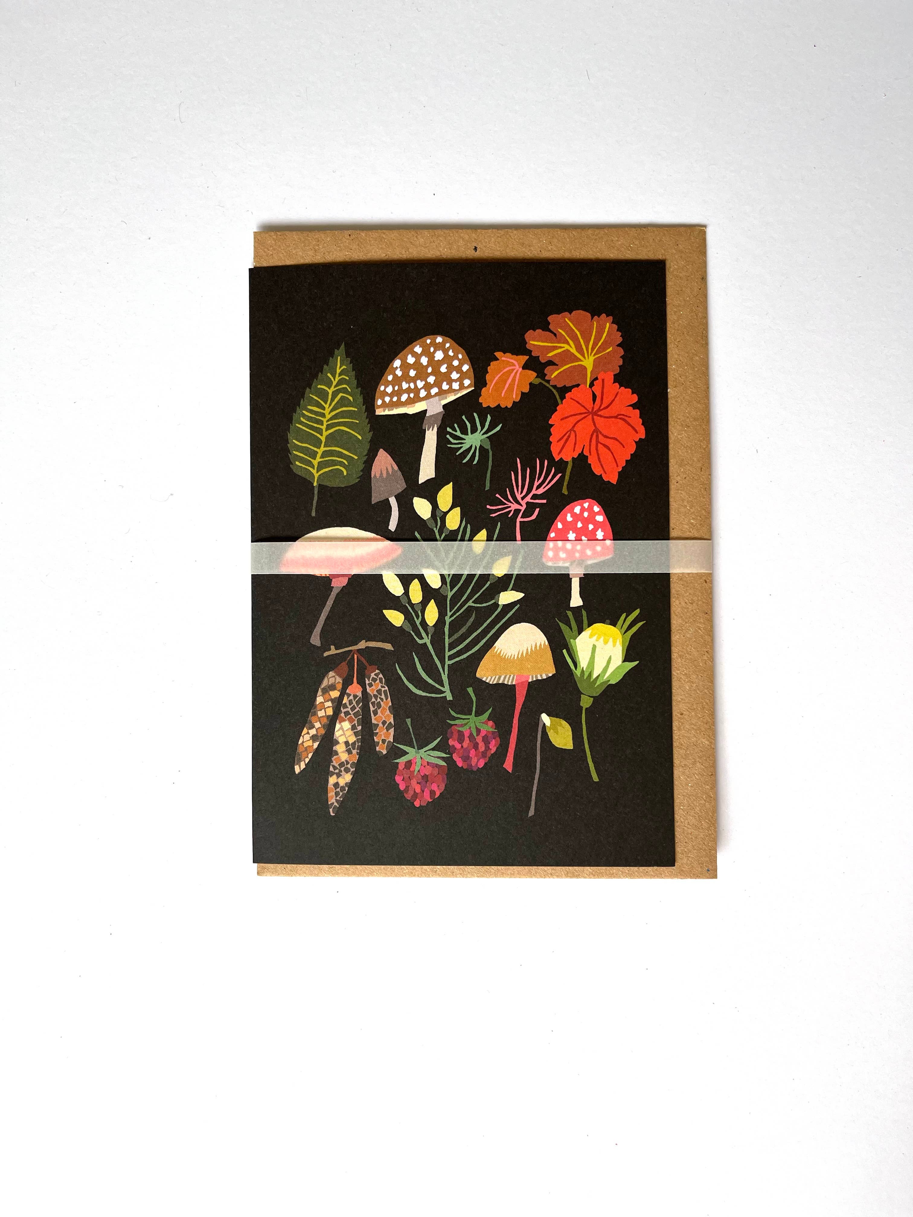 Brie Harrison Ltd - Wholesale Everyday Greeting Card - Mushrooms & Moss Greetings Card 2