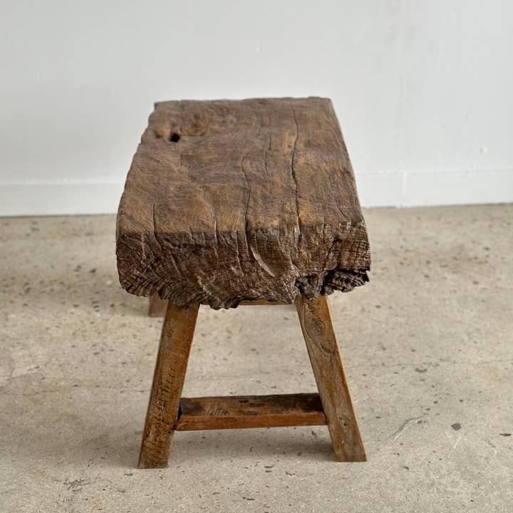Office Objets - Wholesale Stool - Solid Asian teak stool or side table9