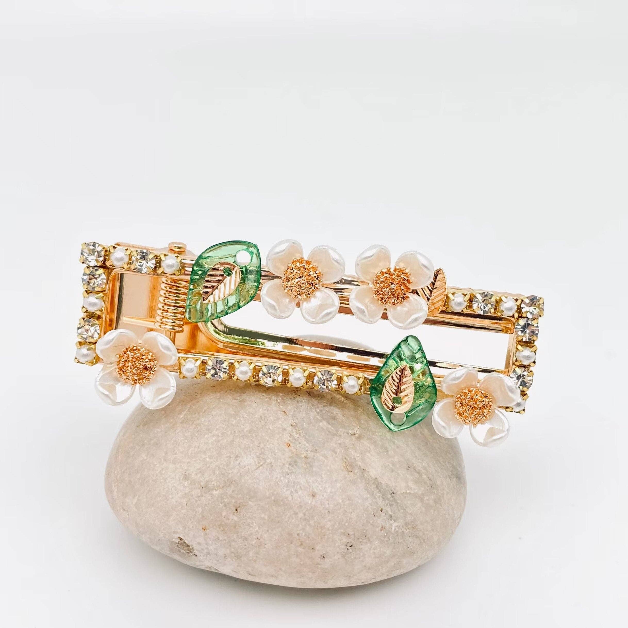 Mio Queena – Alfinete de cabelo por atacado – Acessórios para cabelo estilo flor - presilhas1