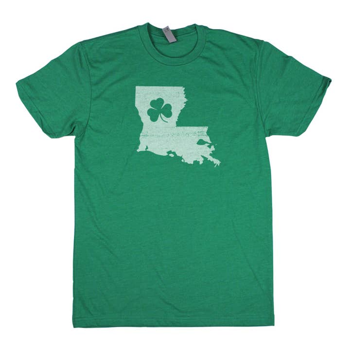 T-shirt unisexe Shamrock pour homme - Louisiana pour la vente par Home State Apparel
