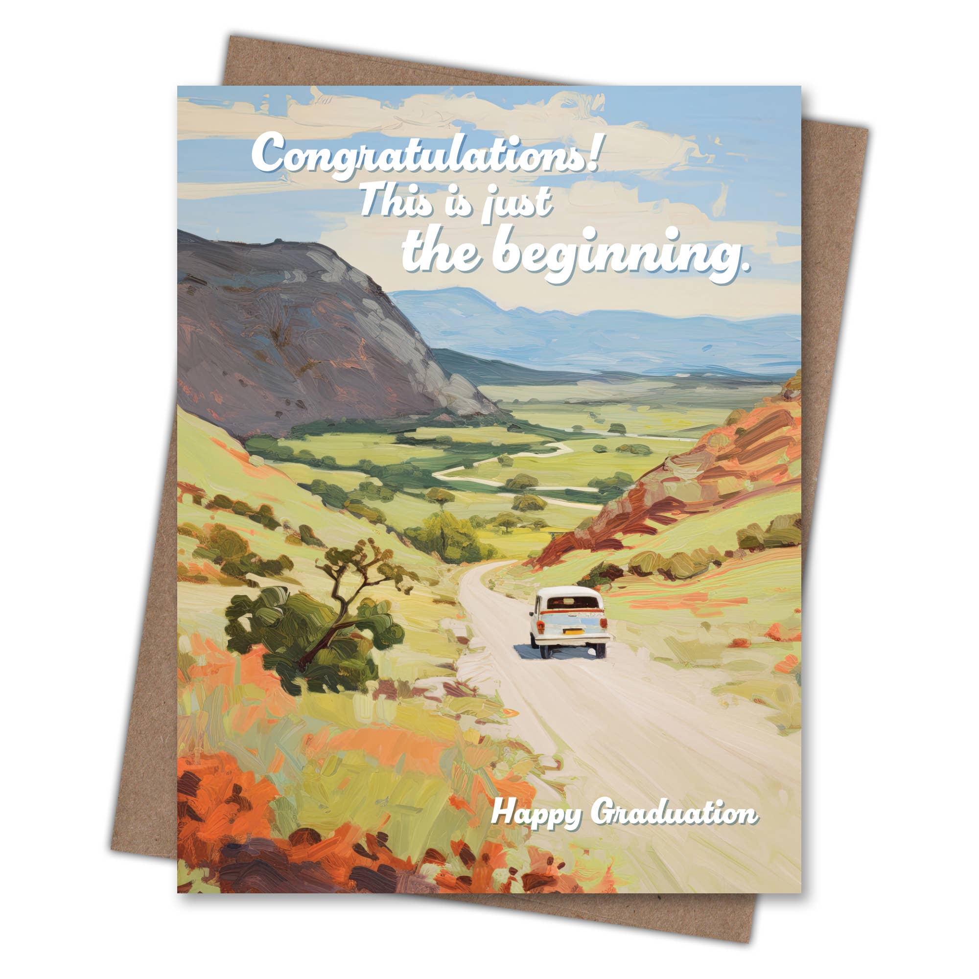 Waterknot - Wholesale Graduation Card - Just the Beginning Grad1