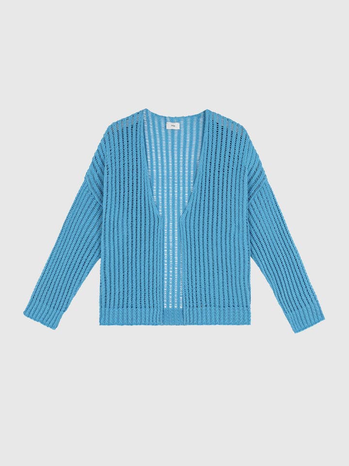 CARDIGAN LANIRA blu per la vendita all'ingrosso da parte di An'ge