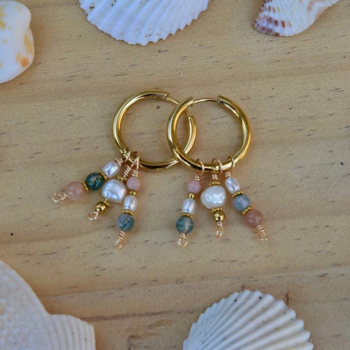 Coral Reef: Hoop Earrings for wholesale by HowCharming