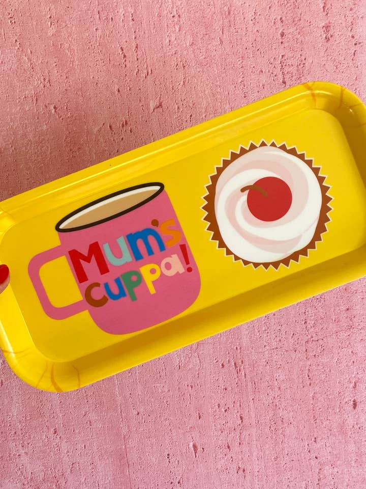 Mum's Cuppa Melamine Serving Tray for wholesale by Poppekins