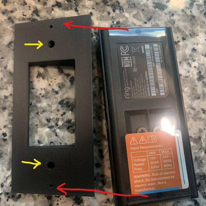 Clever Contraptions - Vente Affichette de porte - Support d'angle pour sonnette Ring Wired 2021 | Pour la Ring Doorbell 2021 Wired8