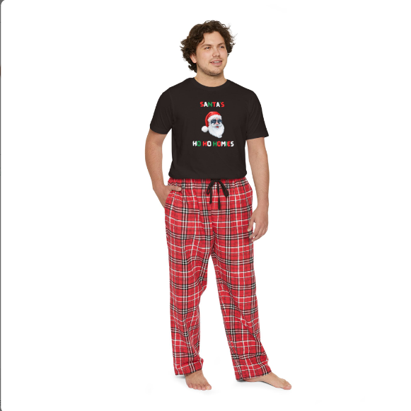 Differently Gifted - Wholesale Sleepwear Set - Unisex - Ho Ho Homies Classic Santa Matching Christmas Pajama Set9