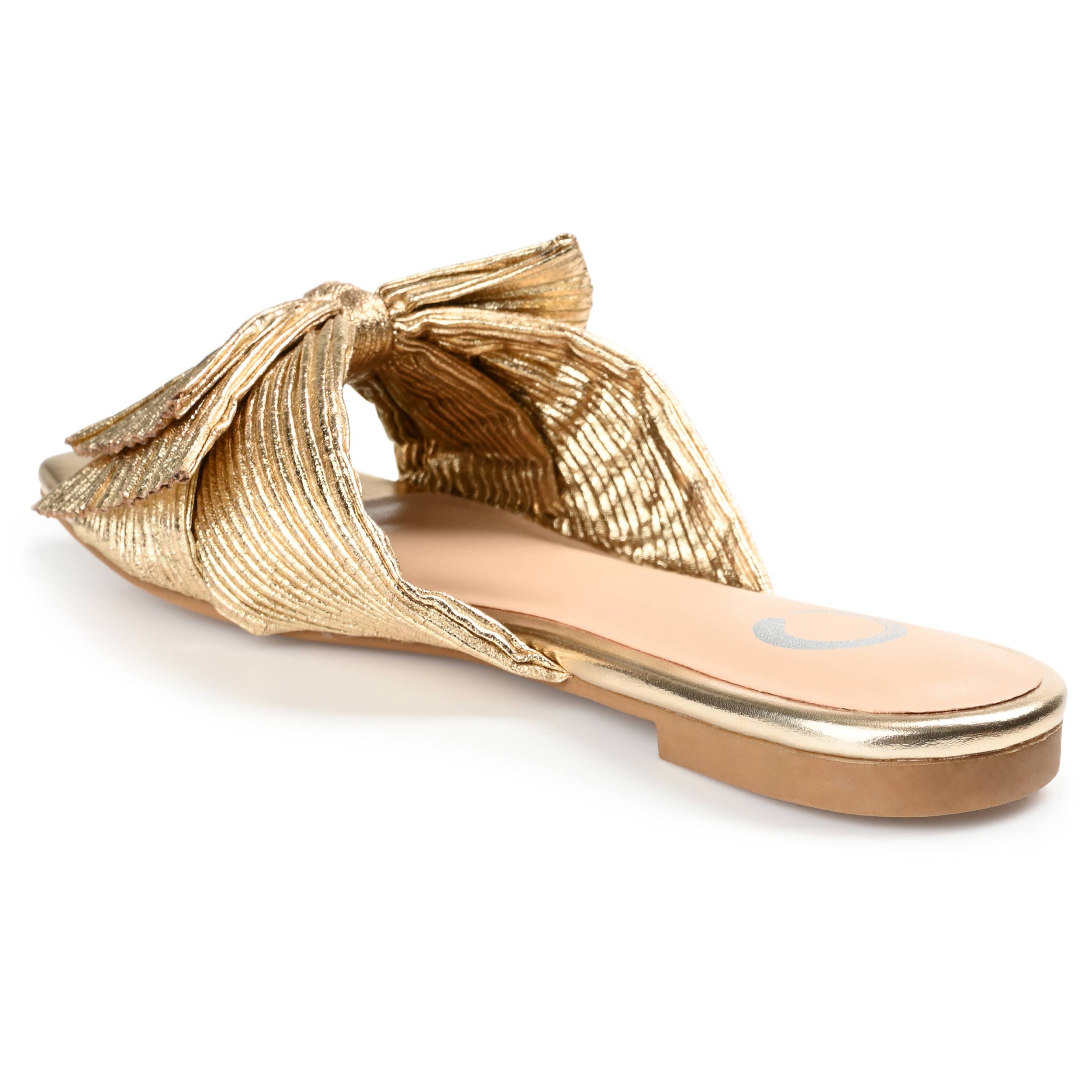 Journee - Wholesale Sandals - Women's - Serlina Pleated Slide Sandals In Foil13