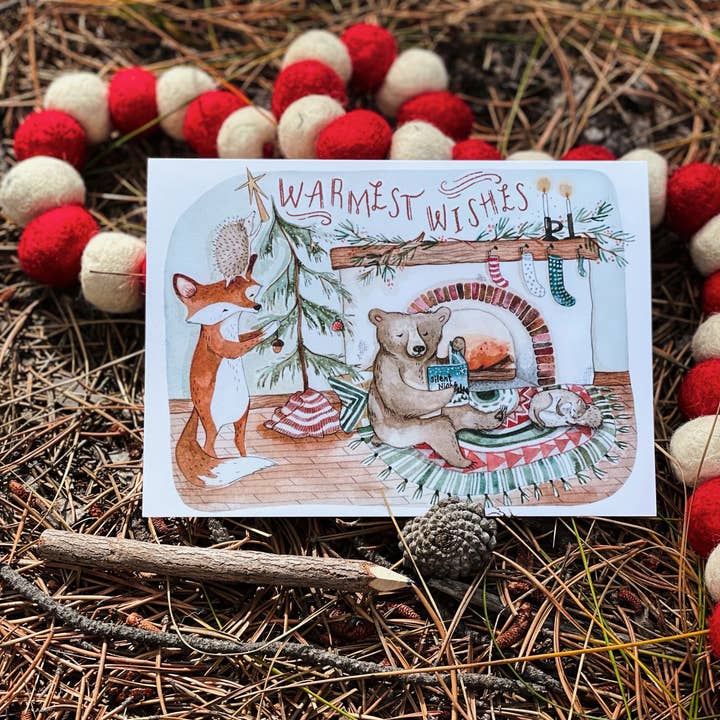 Canyon & Cove Art - Wholesale Christmas Card - Warmest Wishes Christmas Card2