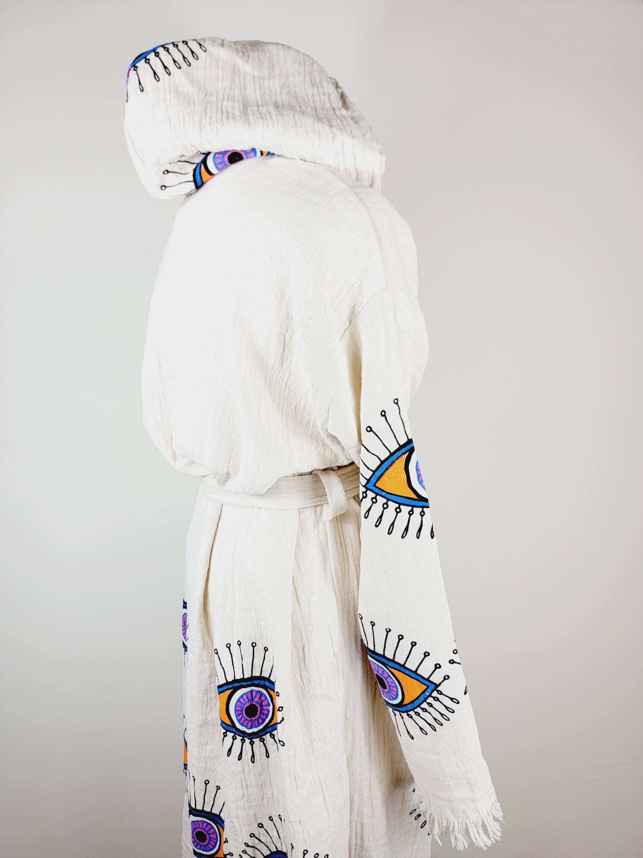 EBRU Home - Wholesale Robe - Unisex - Muslin Robe, Beach robe, Bath robe and spa, Unisex Robe 17