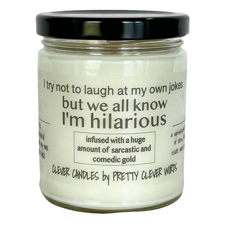 Vanilla Lime Clever 9-Unzen-Kerze — wir alle wissen, dass ich saukomisch bin für den Großhandel von Pretty Clever Words