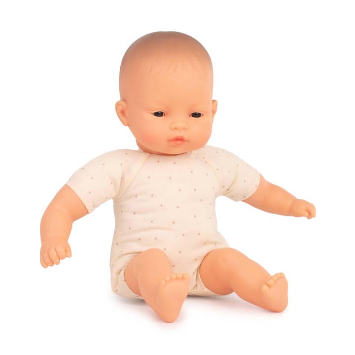 Asian Soft Body Doll 12 5/8" (box) for wholesale by Miniland Educational