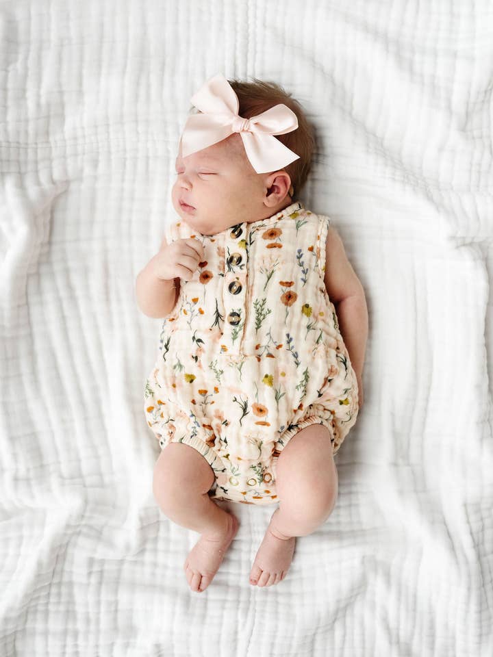 Lou Lou & Company - Wholesale Bodysuit (Non-Footed) - Baby - Cloud Muslin™ Bubble Romper - Rachel