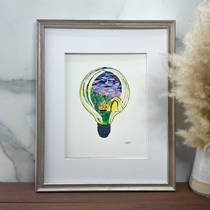 Campfire Art Print for wholesale by A World of Fish Creations