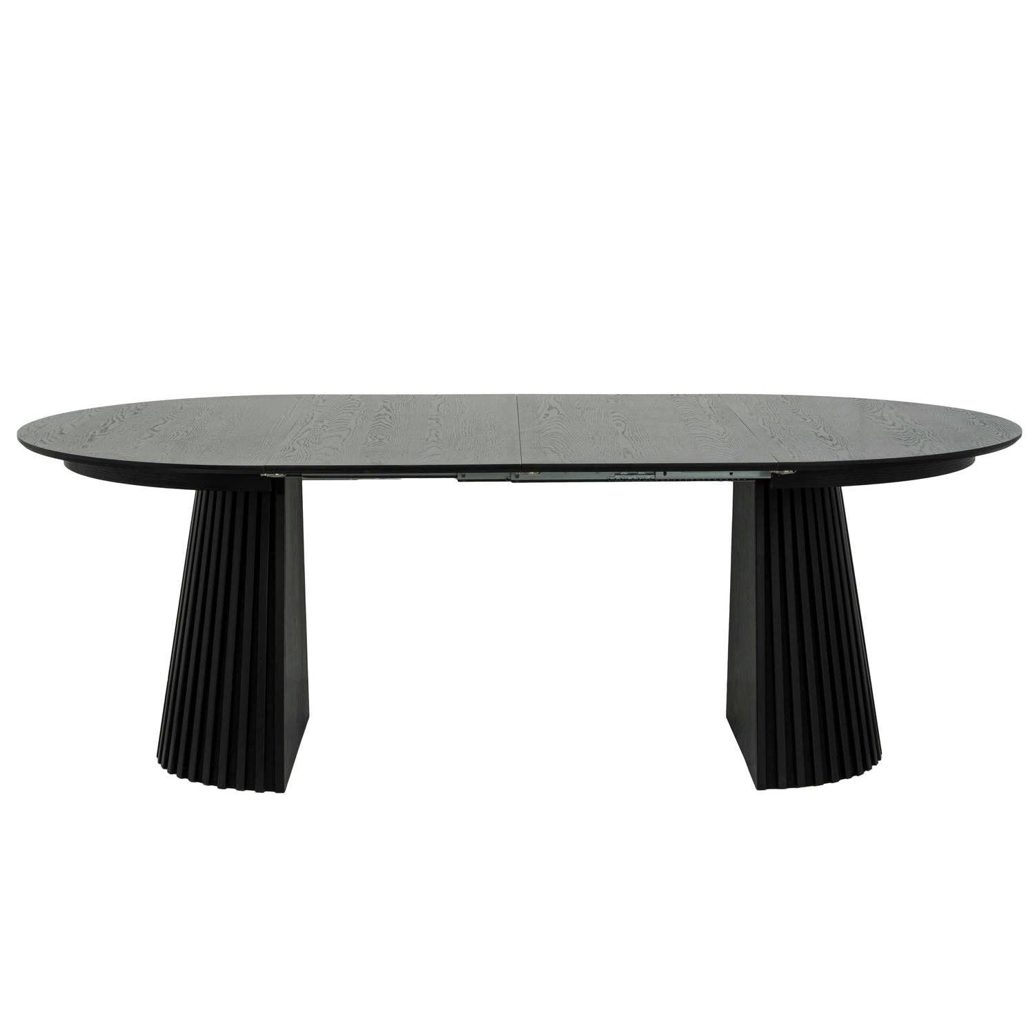 Furnhouse – Großhandel Beistelltisch – Runder ausziehbarer Esstisch Svendborg ø120/220 cm - Schwarze Eiche6