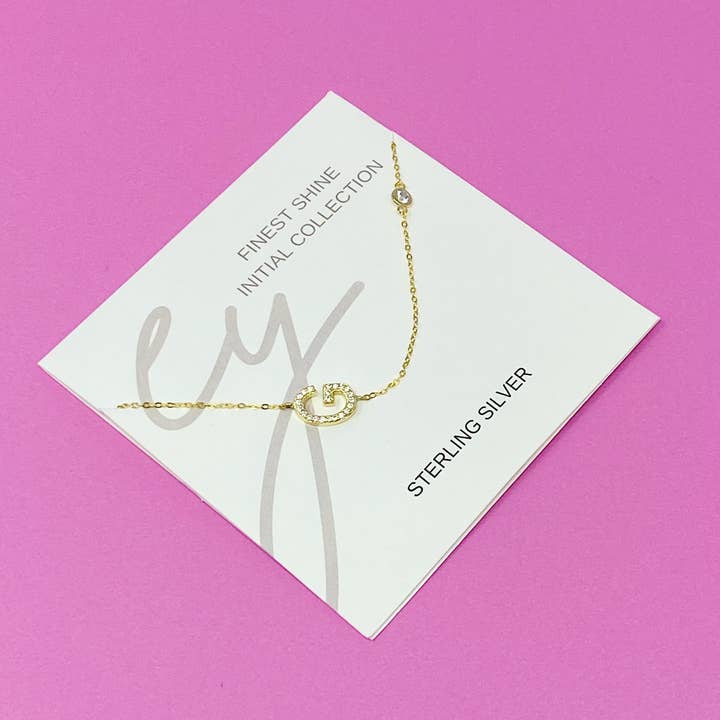 Ellison+Young - Wholesale Pendant/Charm Necklace - Finest Shine Initial Sterling Silver Necklace4