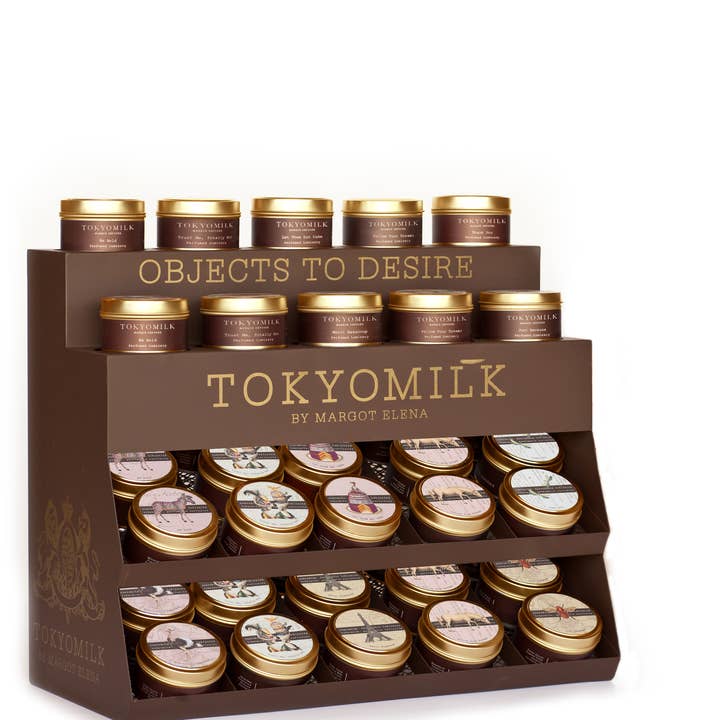 TokyoMilk - Wholesale Retailer Display - Beauty & Wellness - TOKYO MILK TIN CANDLE DISPLAY