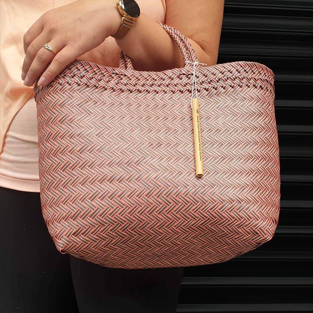 VIE - Wholesale Beach Bag - Recycled Plastic Woven Beach/Tote Bag1