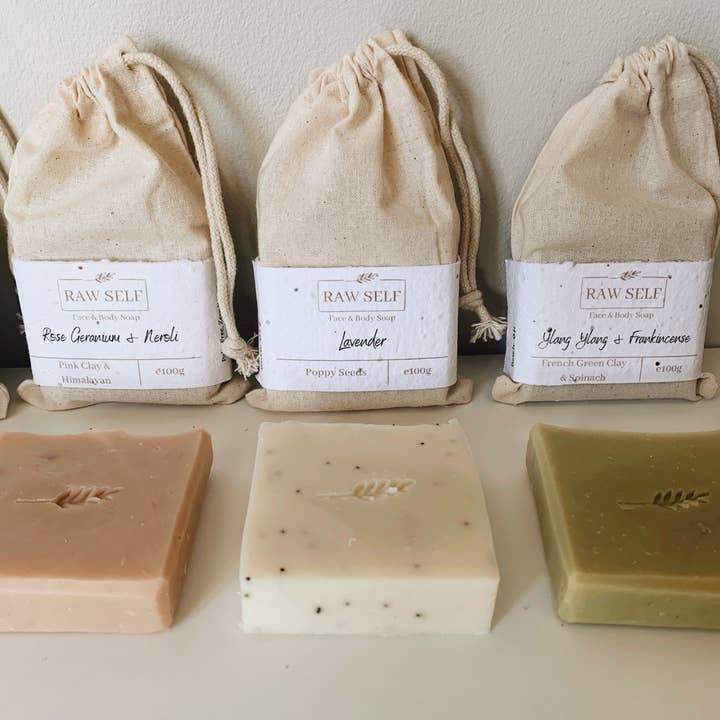 Raw Self – wholesale Soap pouch/sack/bag – Cotton drawstring bags