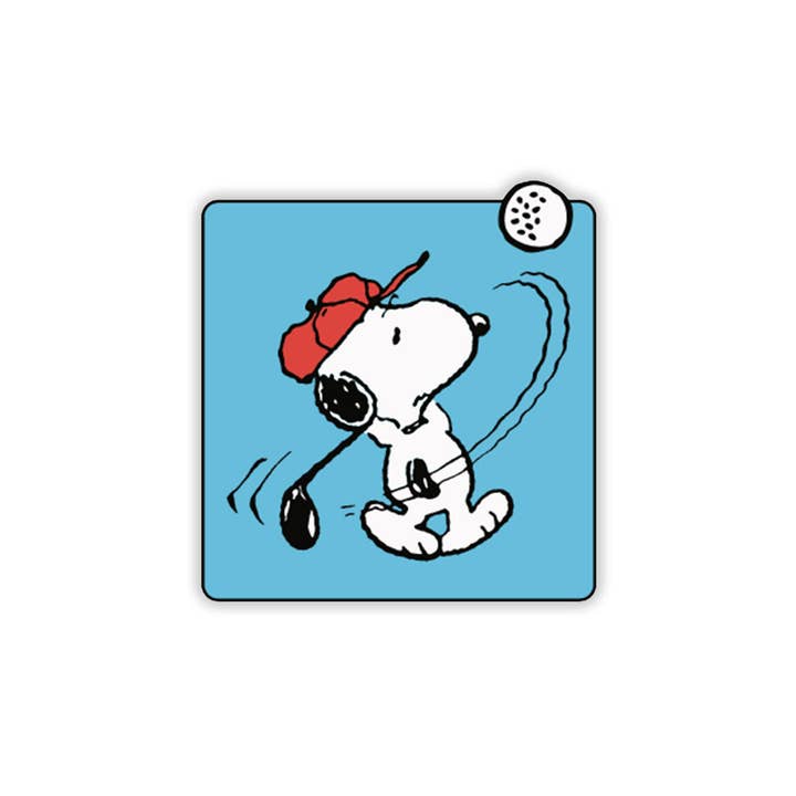 PINTRILL - Wholesale Lapel Pin/Button - Snoopy Golfing
