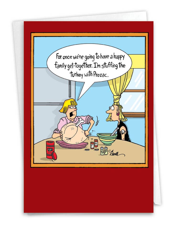 Thanksgiving Card - Prozac Turkije voor wholesale door NobleWorks