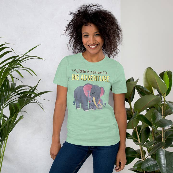Unisex Elephant T-Shirt - The Little Elephant's Big Adventure for wholesale by Mila Inspired LLC