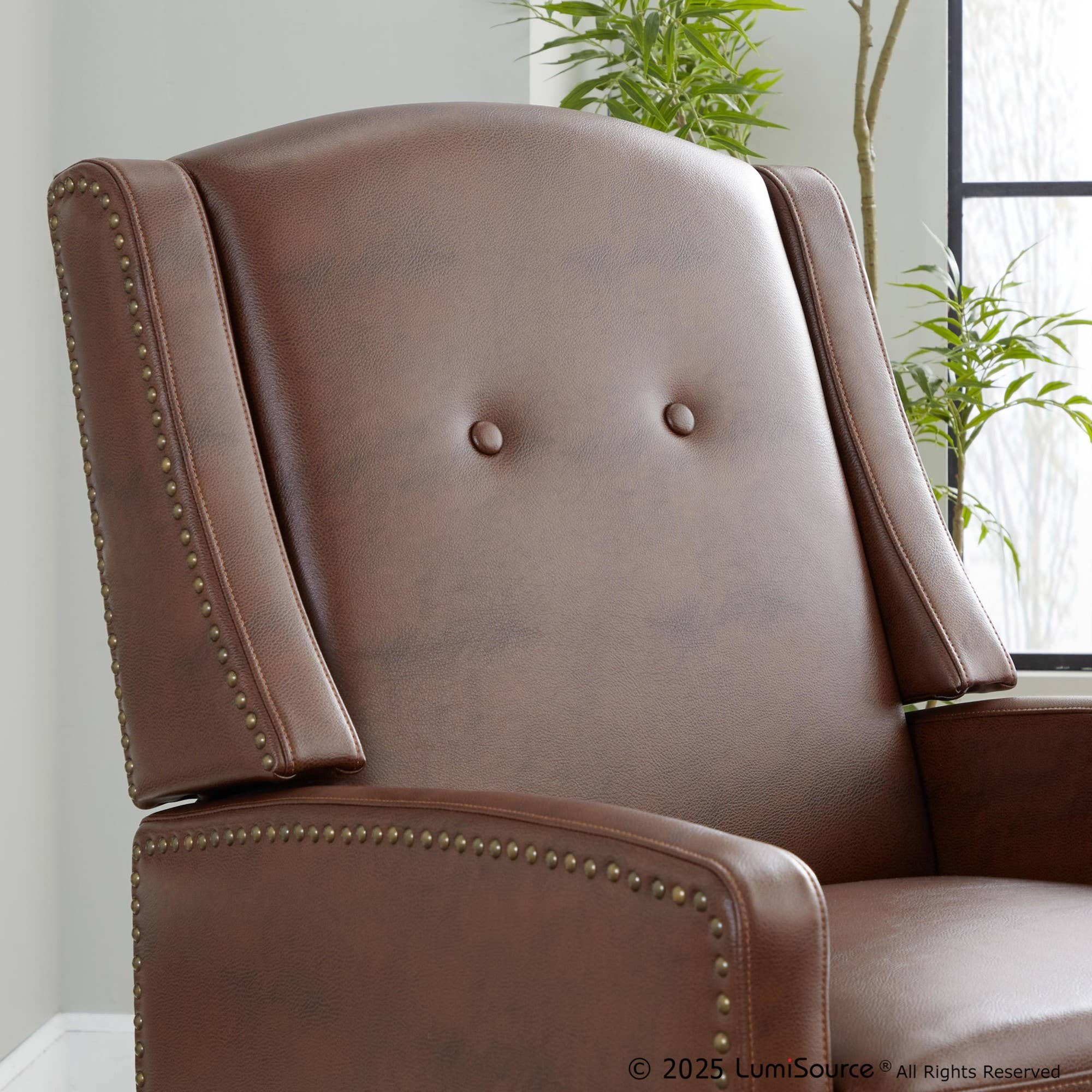 Stanley Recliner in Black Wood for wholesale on Faire15