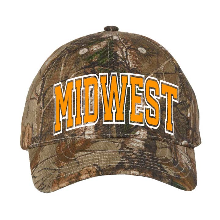 Midwest Camo Hat for wholesale by Midwest Mindset Clothing Co.