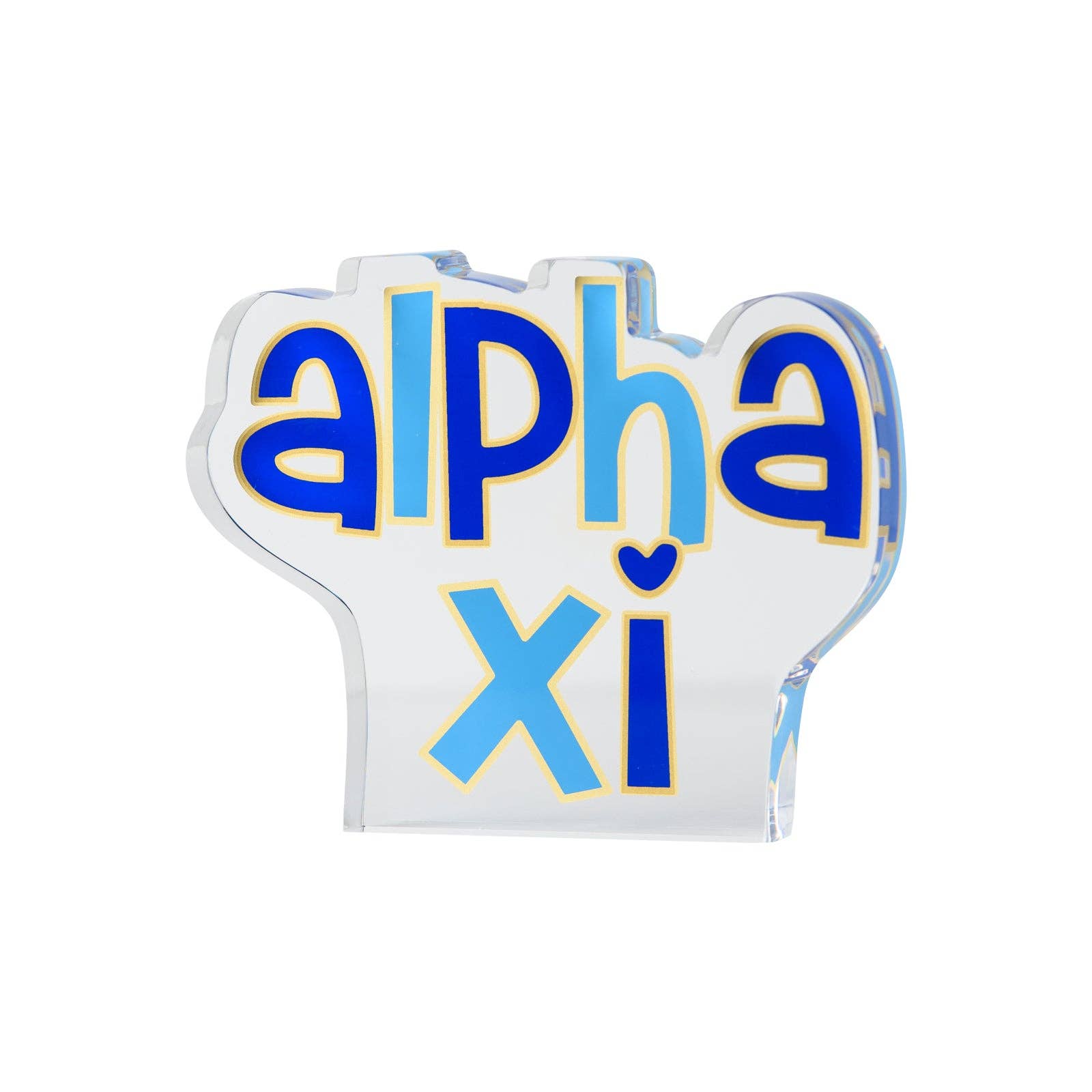 Over The Moon Greek - Wholesale Decorative Tabletop Object - Sorority Acrylic Shelf Sitter5