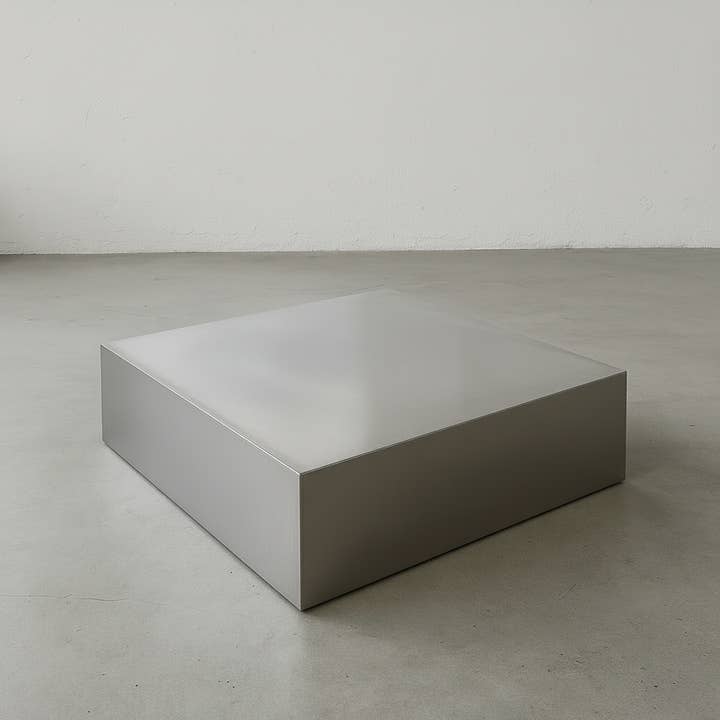 #022 - Stainless Steel Platform Coffee Table for wholesale by Signs and Mirrors