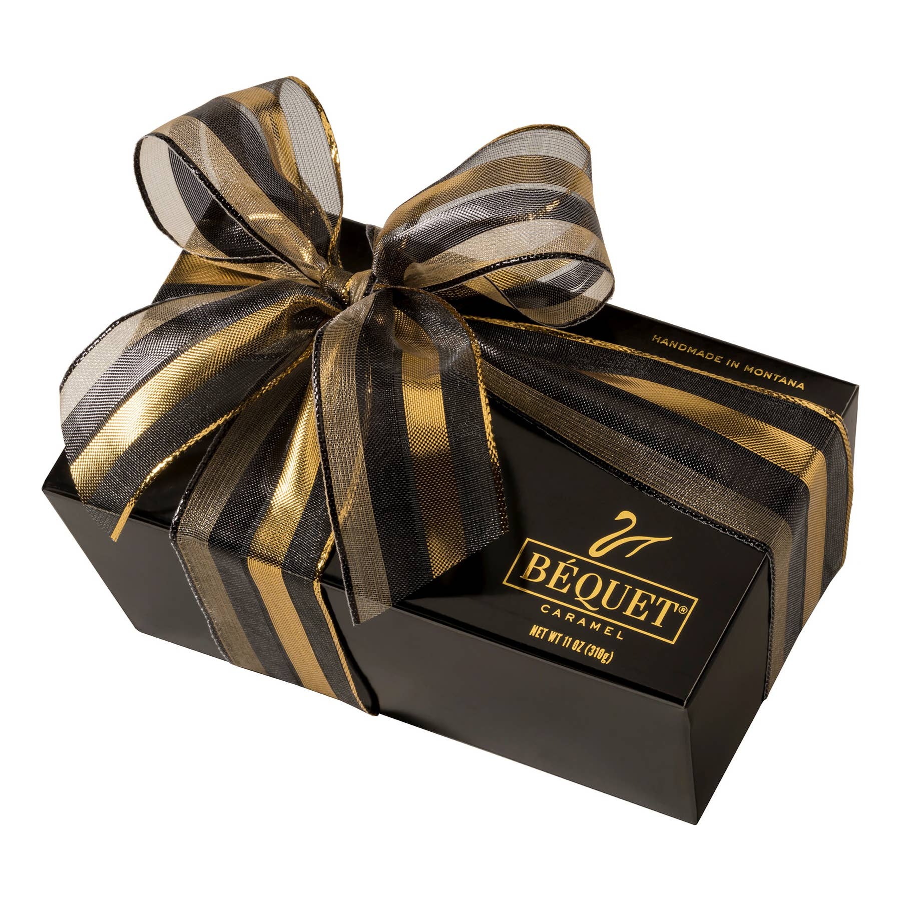 Béquet Confections - Wholesale Caramel - Béquet Gourmet Caramel 11 oz Ballotin Gift Box0
