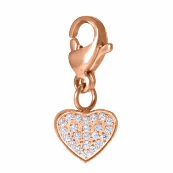 Cosmopolitan Heart Stainless Steel Charm Rose for wholesale by Style Republic - Carsten Maletz