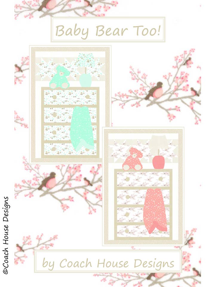 Urso Bebé Também! Padrão Colcha por atacado de Coach House Designs